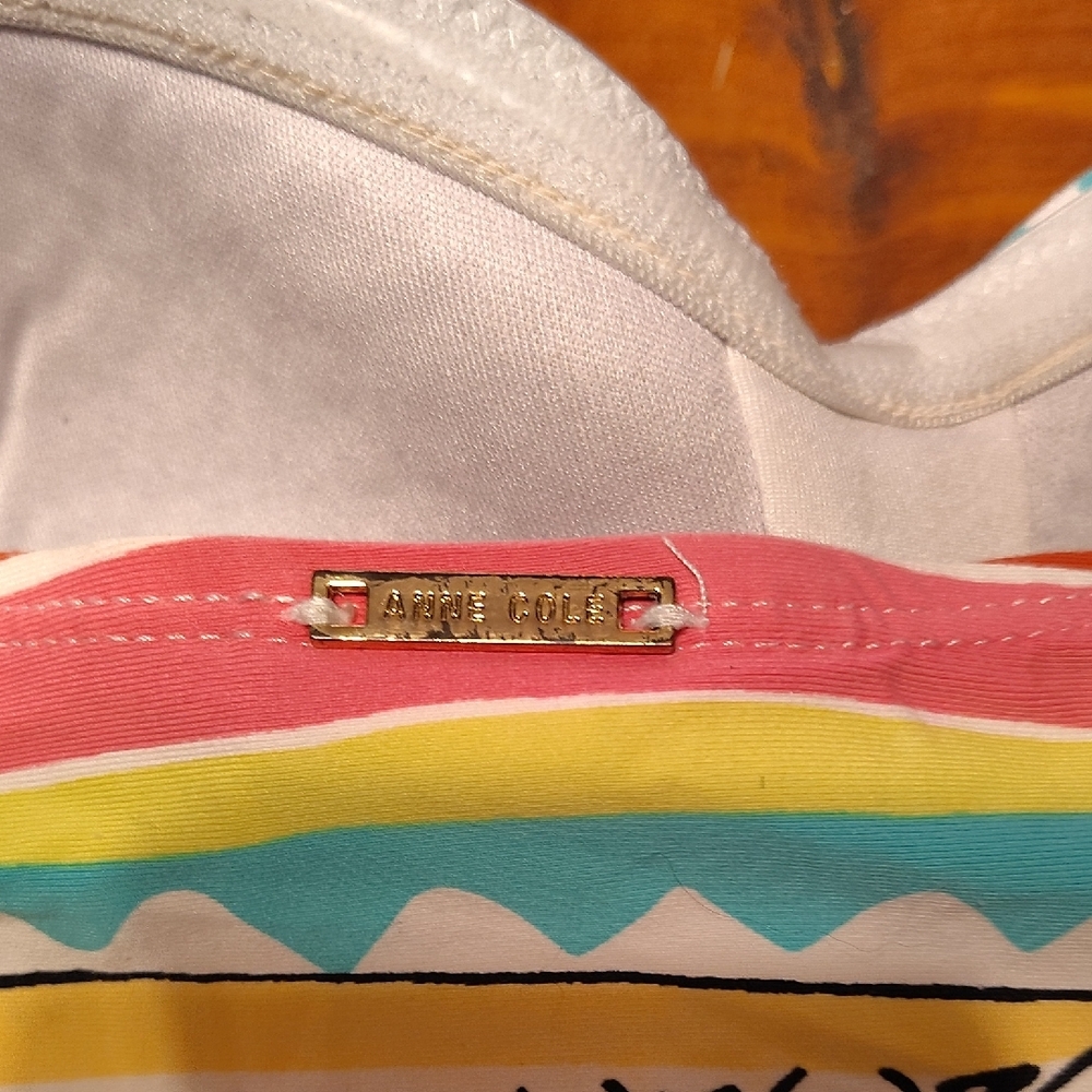 Anne Cole Multicolor Strapless Top - Picture 3 of 5